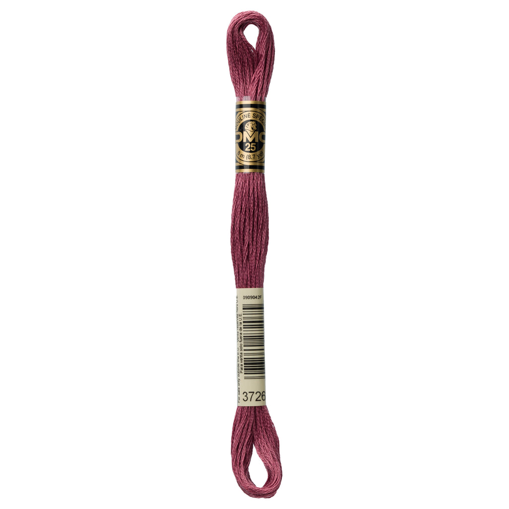 DMC embroidery floss, pink embroidery floss, DMC 3726