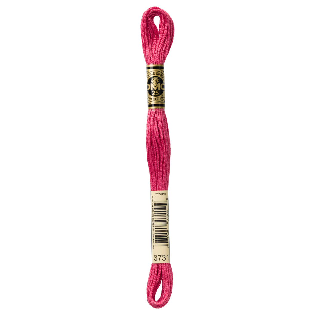 DMC embroidery floss, pink embroidery floss, DMC 3731
