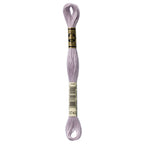 purple embroidery floss, DMC 3743