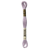 purple embroidery floss, DMC 3743