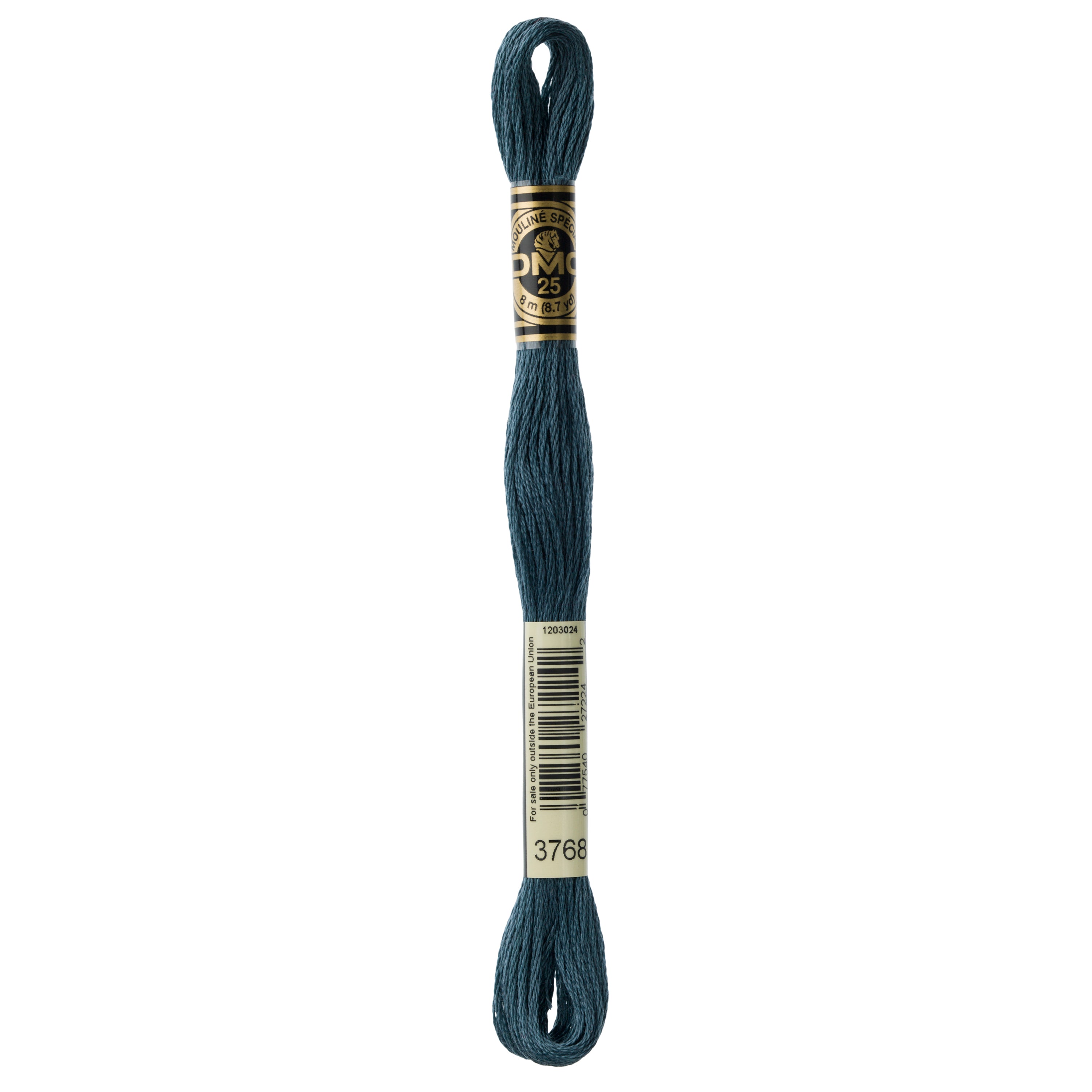 teal embroidery floss, blue-green embroidery floss, DMC 3768