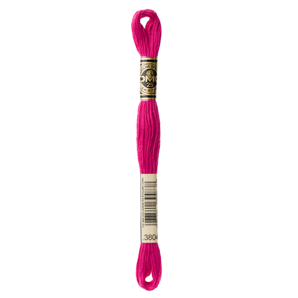 DMC embroidery floss, pink embroidery floss, DMC 3804