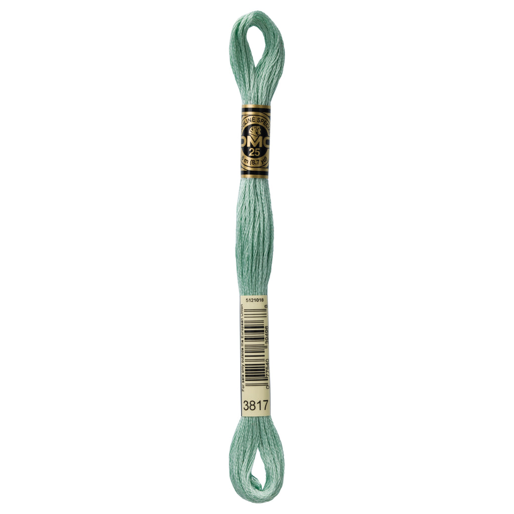 dmc embroidery floss, seafoam green floss