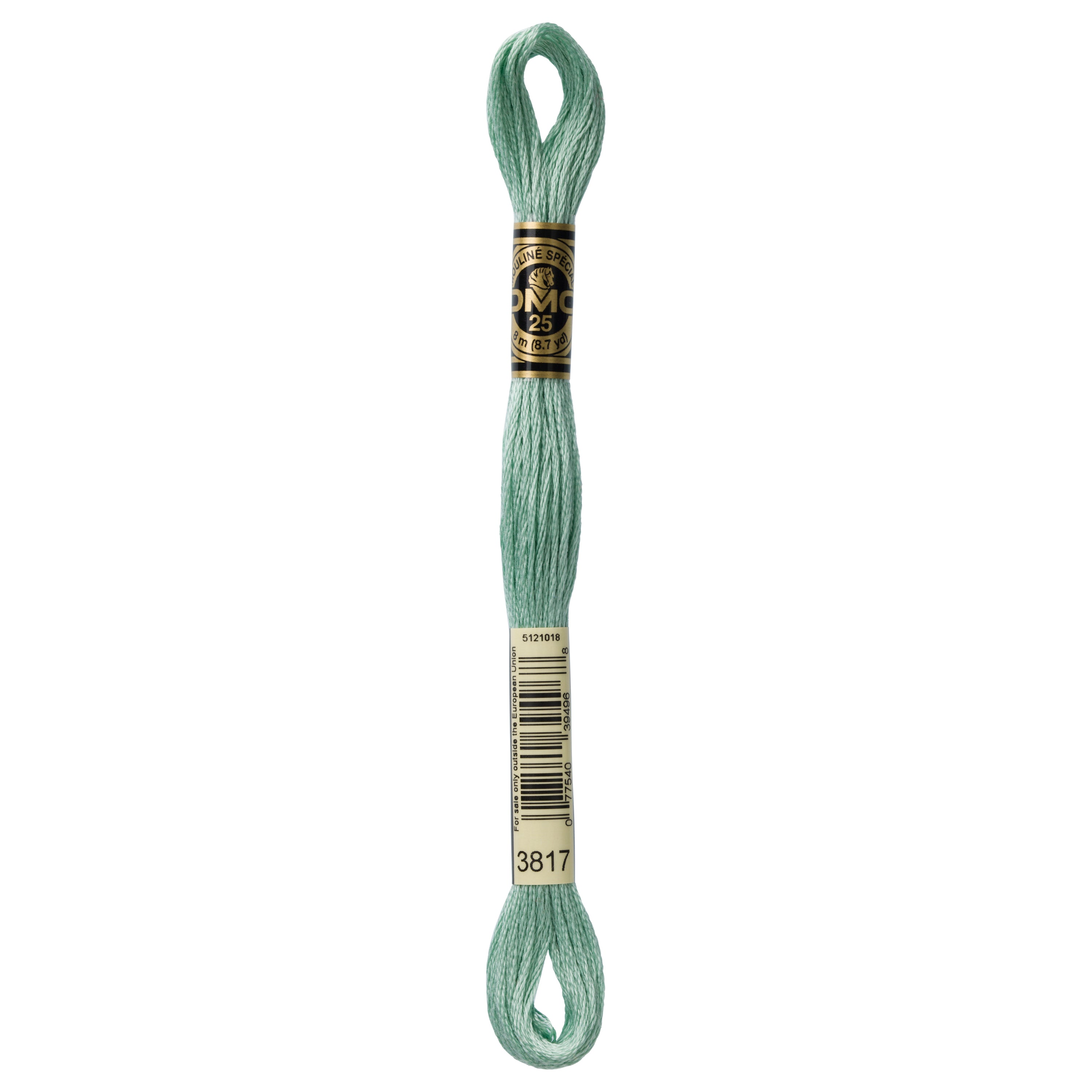 dmc embroidery floss, seafoam green floss