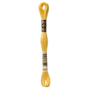 DMC Embroidery Floss, Yellow Palette - 3822 / Ochre