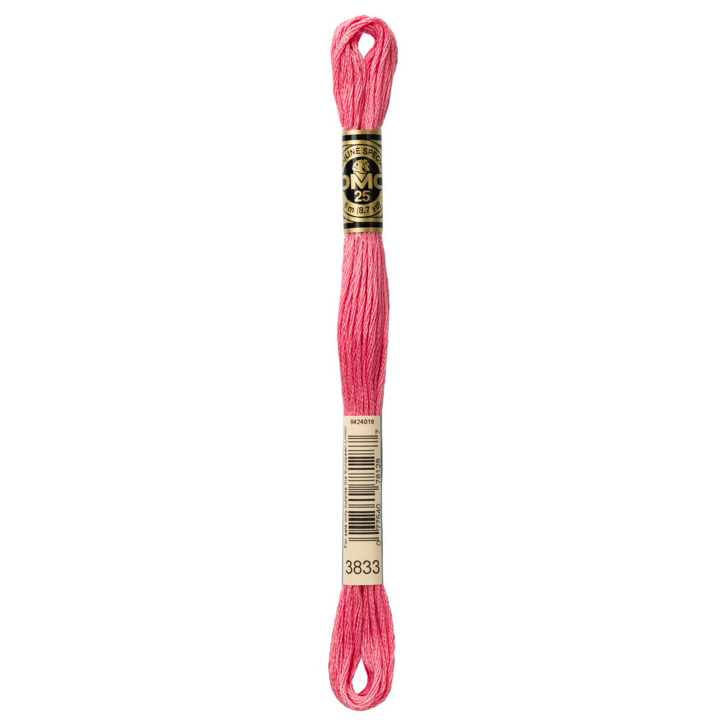DMC embroidery floss, burgundy embroidery floss, DMC 3833