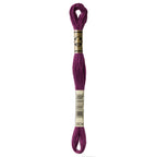 purple embroidery floss, DMC 3834