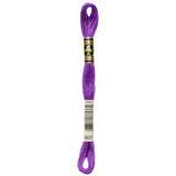 purple embroidery floss, DMC 3837