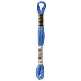 blue embroidery floss, DMC 3839