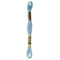 blue embroidery floss, DMC 3841