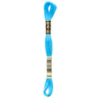 blue embroidery floss, DMC 3846