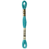 teal embroidery floss, blue-green embroidery floss, DMC 3849