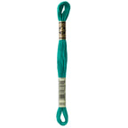 green embroidery floss, DMC 3850