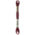 brown embroidery floss, DMC 3857