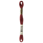 brown embroidery floss, DMC 3858