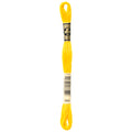yellow embroidery floss, DMC 444