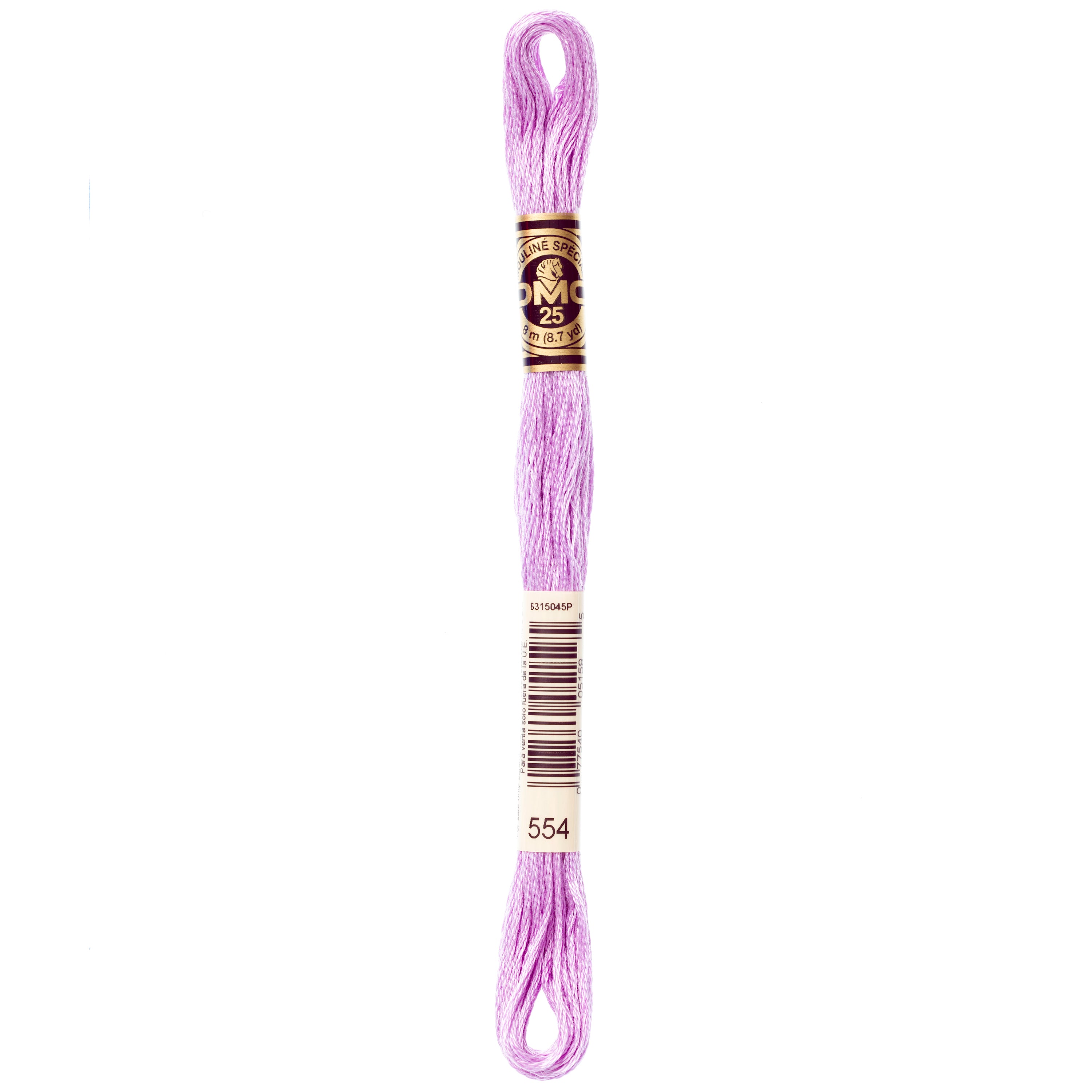 purple embroidery floss, DMC 554