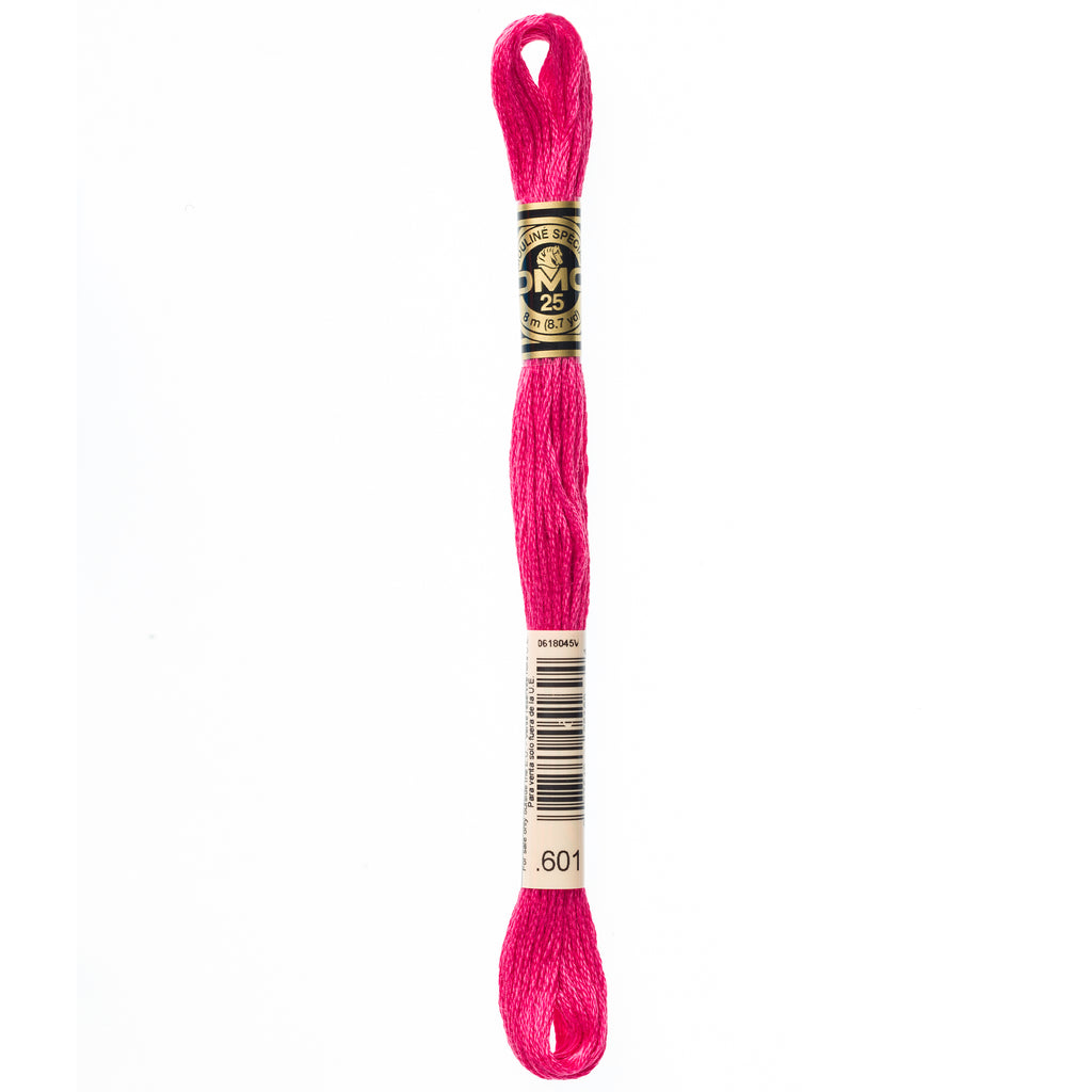DMC embroidery floss, pink embroidery floss, DMC 601