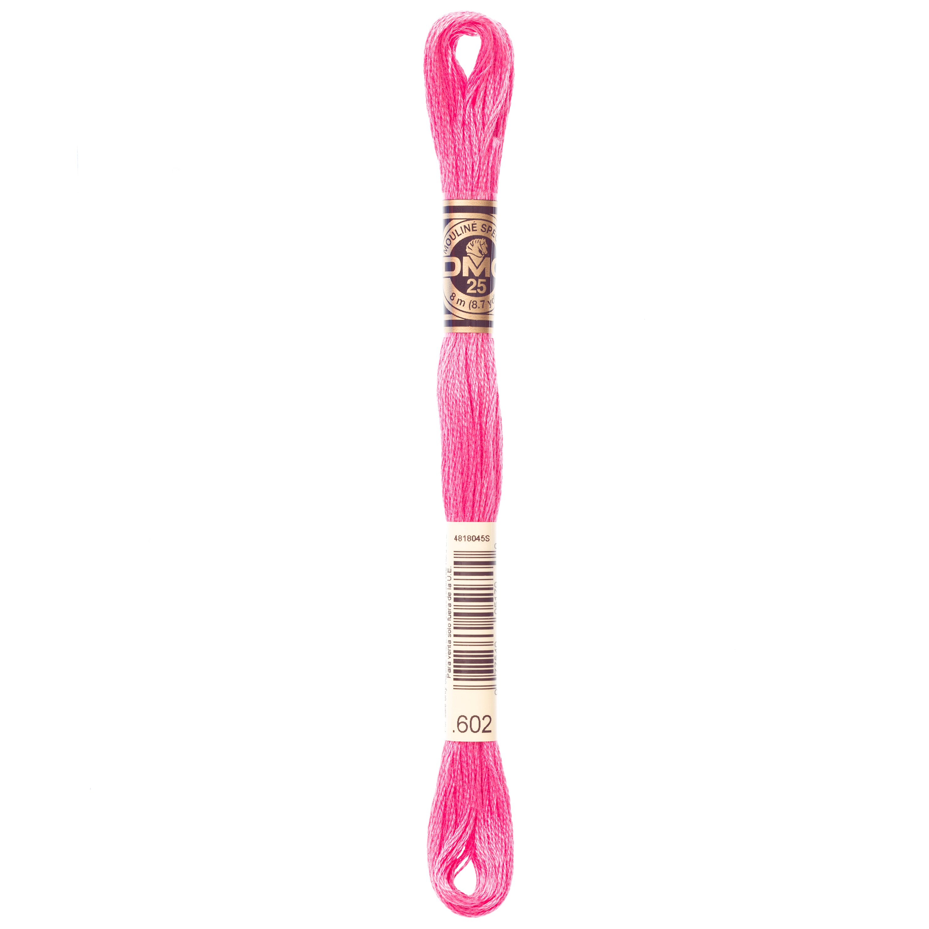 DMC embroidery floss, pink embroidery floss, DMC 602