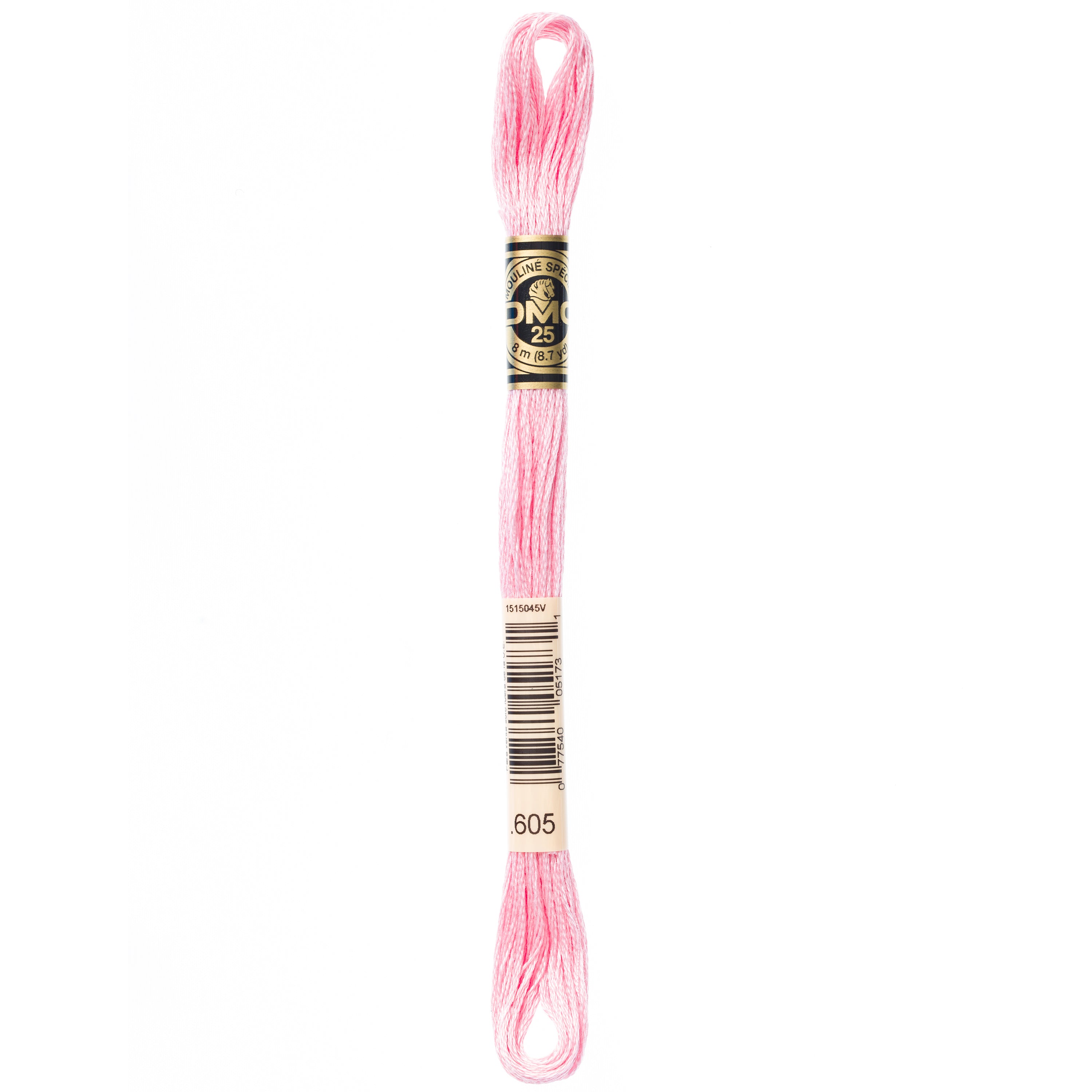 DMC embroidery floss, pink embroidery floss, DMC 605