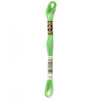 green embroidery floss, DMC 703