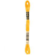 DMC Embroidery Floss, Yellow Palette - 725 / Dandelion