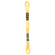 DMC Embroidery Floss, Yellow Palette - 727 / Lemonade