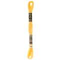 yellow embroidery floss, DMC 744