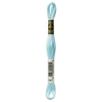 blue embroidery floss, DMC 747