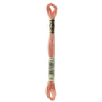 DMC embroidery floss, pink embroidery floss, DMC 758