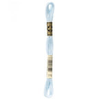 blue embroidery floss, DMC 775