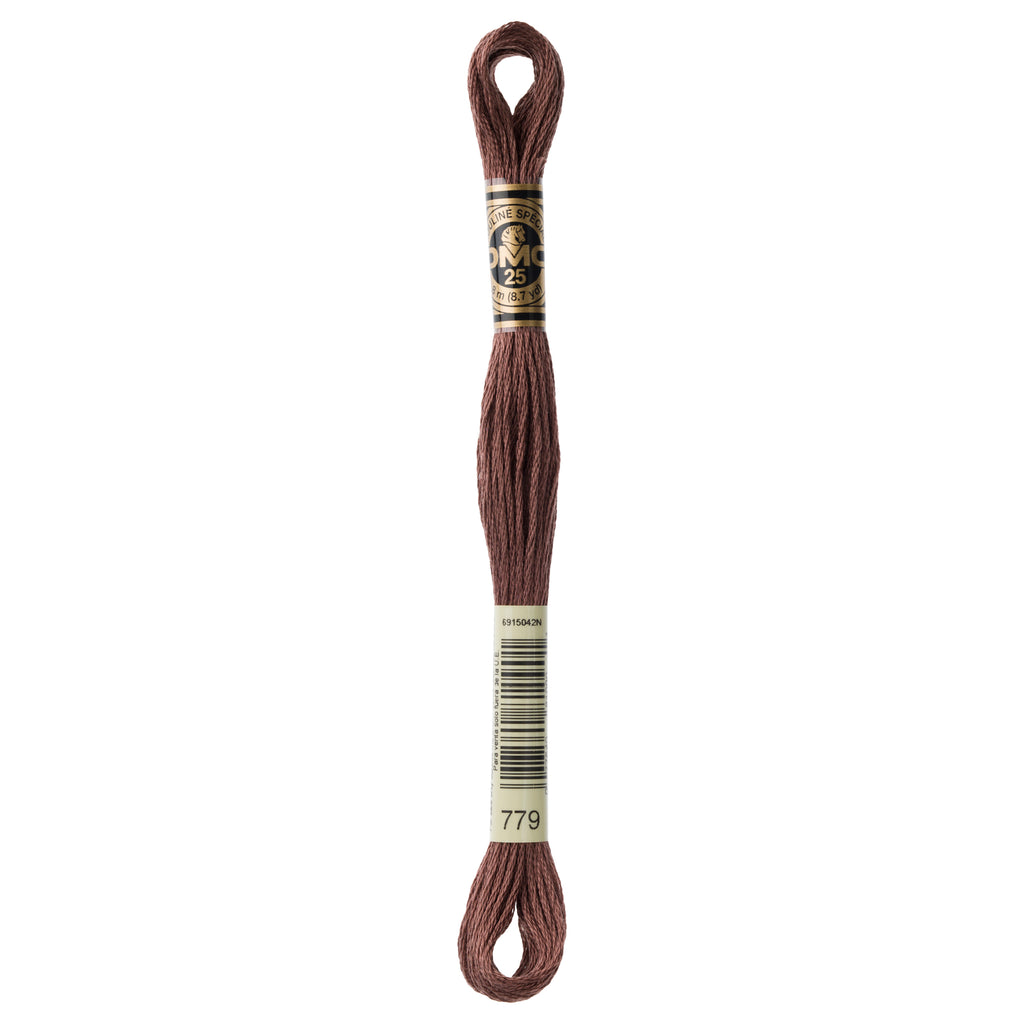purple embroidery floss, DMC 779