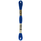 blue embroidery floss, DMC 797