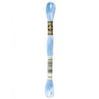 blue embroidery floss, DMC 800