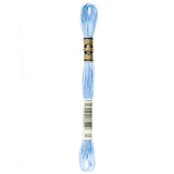 blue embroidery floss, DMC 800