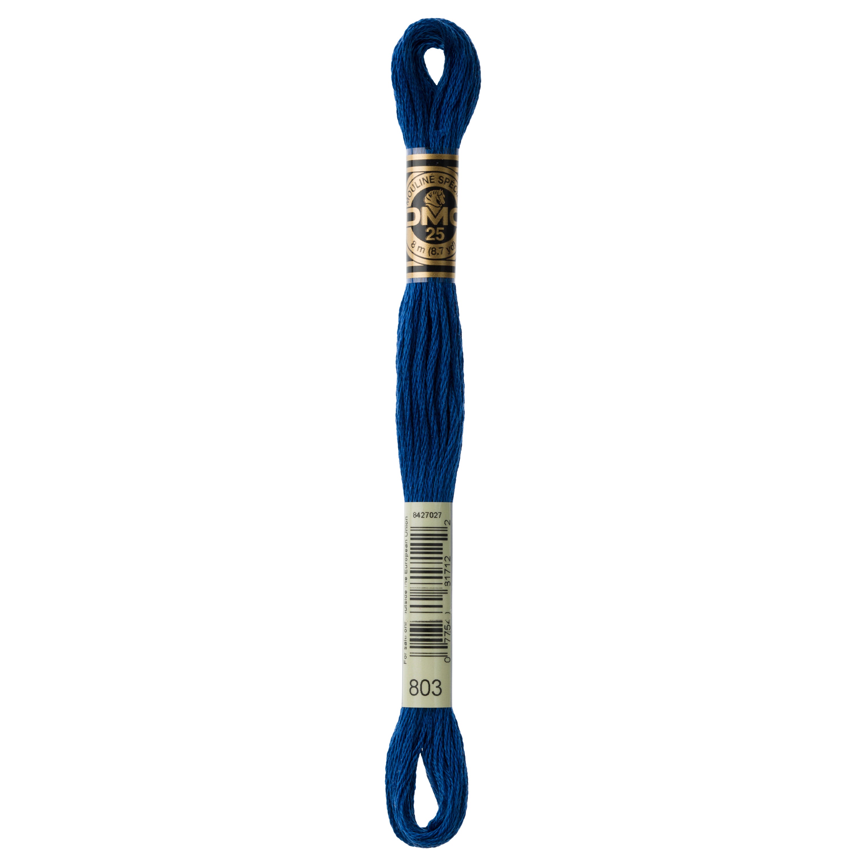 blue embroidery floss, navy embroidery floss, DMC 803