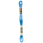 blue embroidery floss, DMC 813
