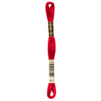 red embroidery floss, DMC 817