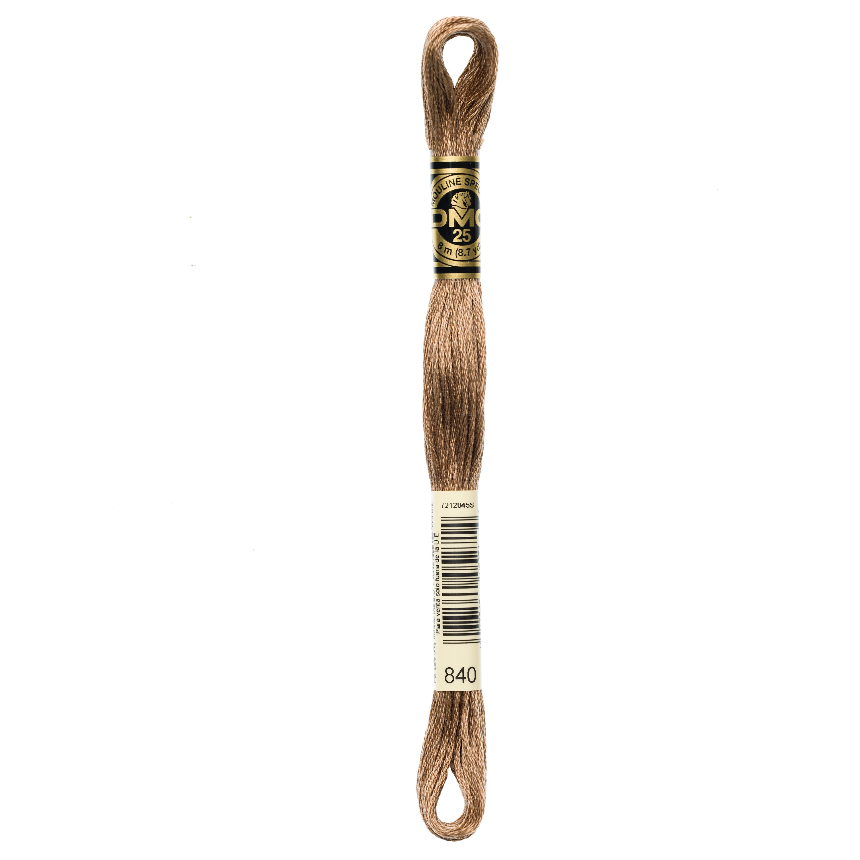 brown embroidery floss, DMC 840