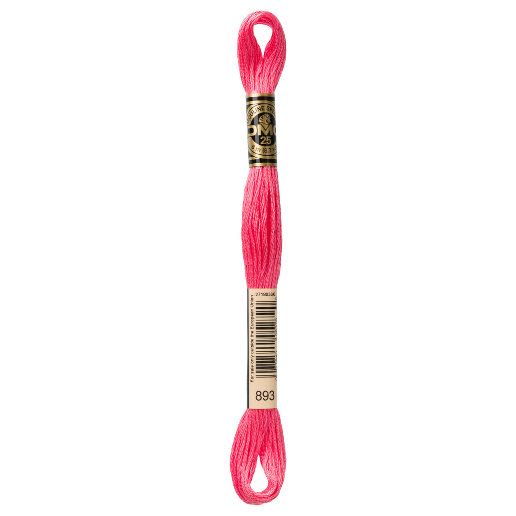 DMC embroidery floss, pink embroidery floss, DMC 893