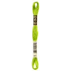 green embroidery floss, DMC 907