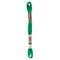 green embroidery floss, DMC 910