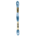 blue embroidery floss, DMC 932