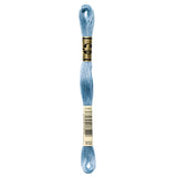 blue embroidery floss, DMC 932