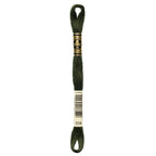 green embroidery floss, DMC 934
