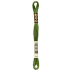 green embroidery floss, DMC 937