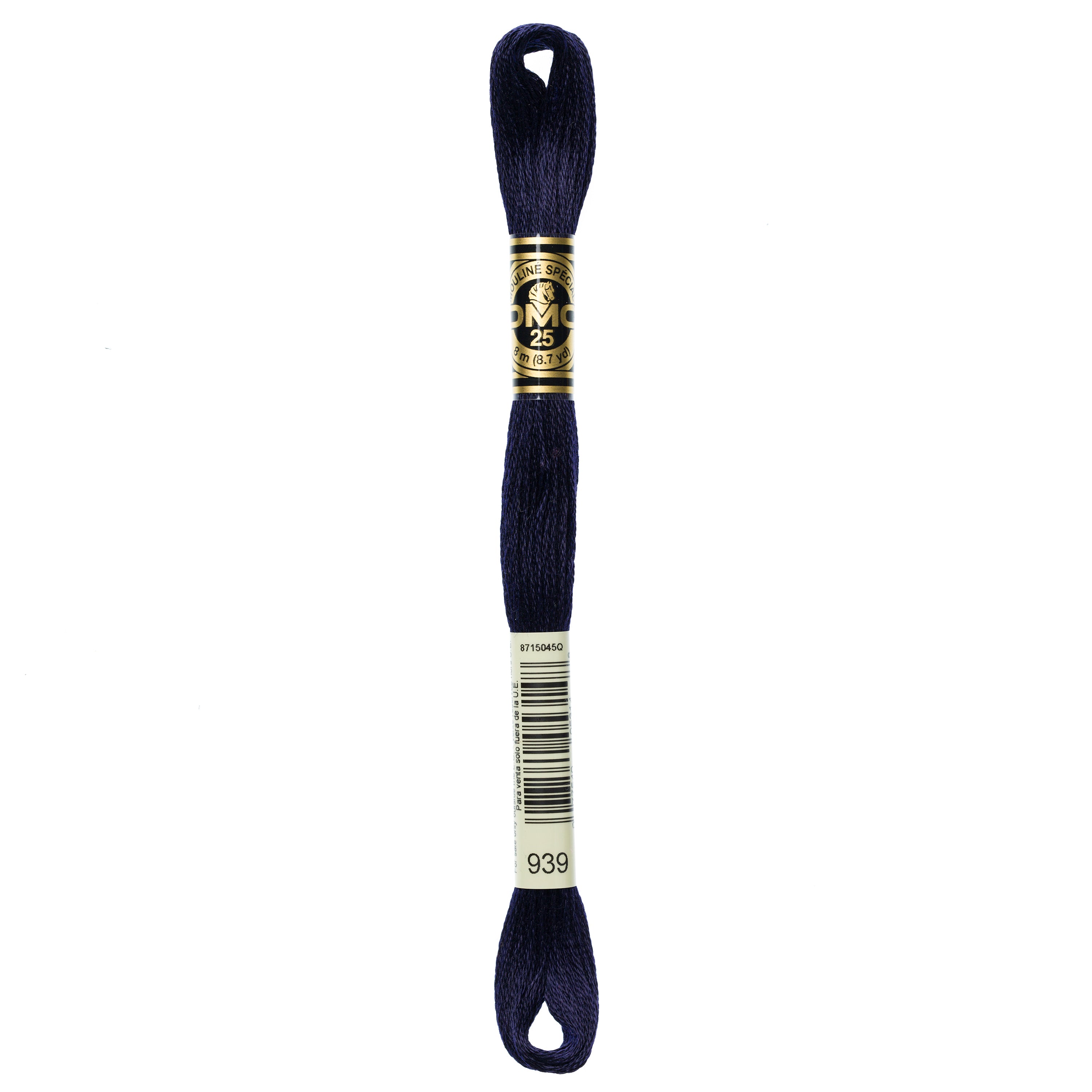 blue embroidery floss, navy embroidery floss, DMC 939