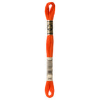 orange embroidery floss, DMC 946