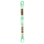 green embroidery floss, DMC 955