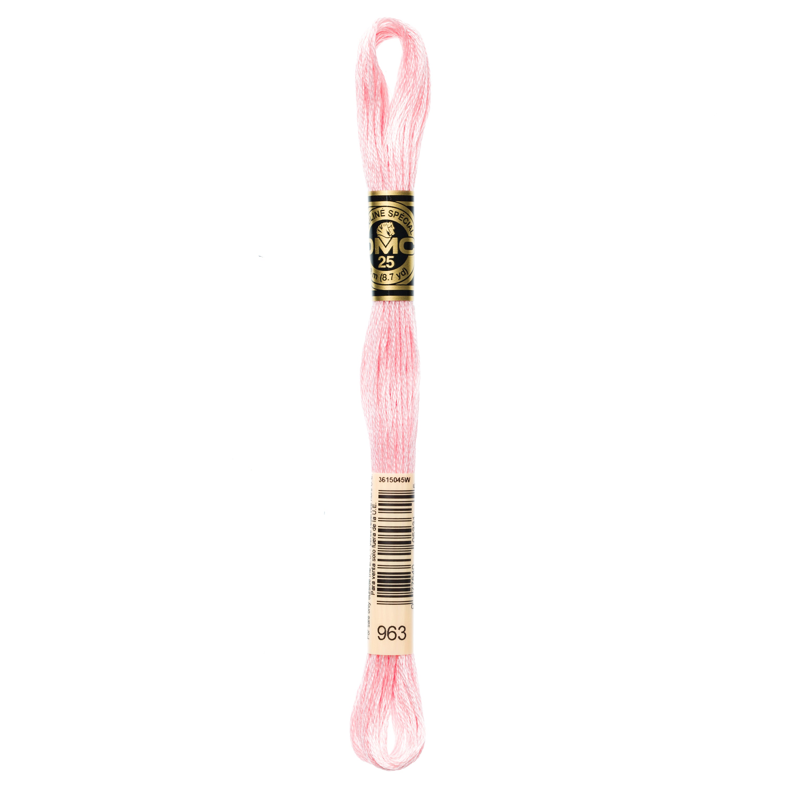 DMC embroidery floss, pink embroidery floss, DMC 963, Peony